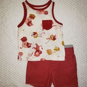 Oshkosh Baby Boy Tank and Short Set
